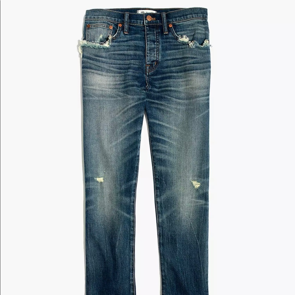 Madewell Straight-Leg Jeans, sz. 29; Selvedge Edition